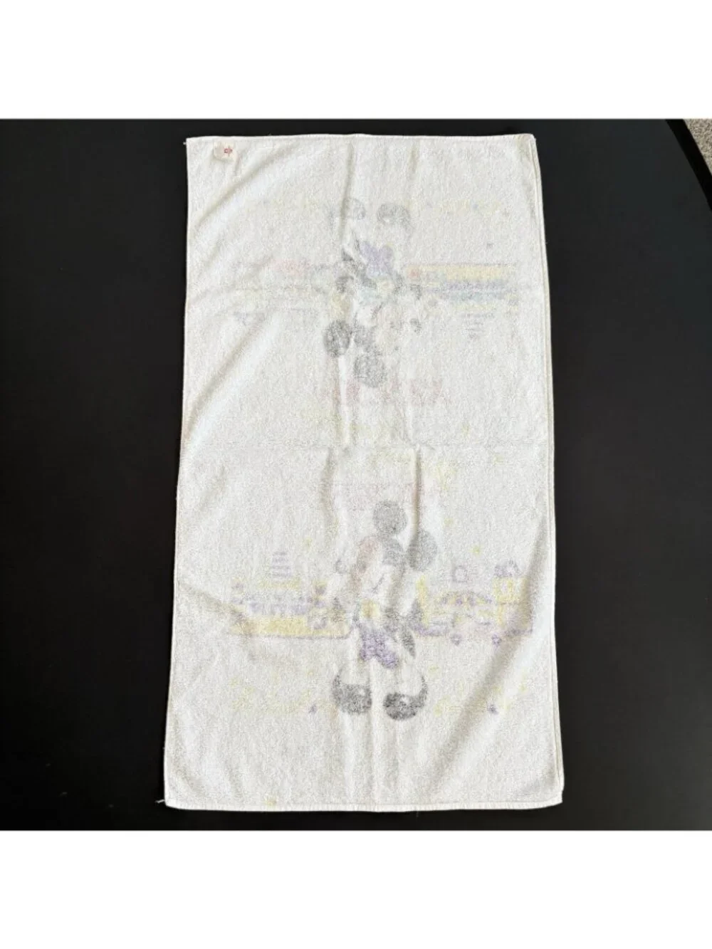 Vintage Mickey Mouse Hollywood Bath Beach Towel 23x42 Made In USA 100% Cotton **